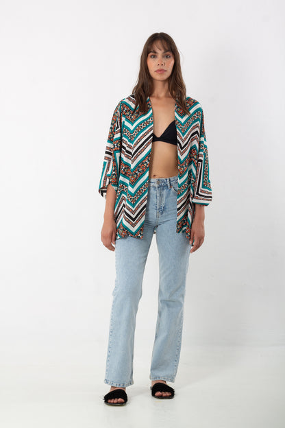 Kimono Zigzal Pattern