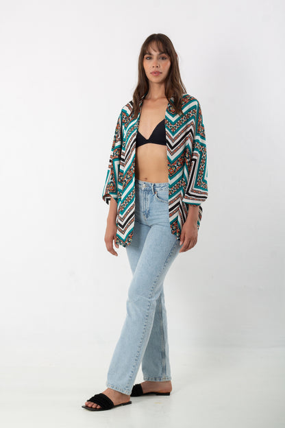 Kimono Zigzal Pattern